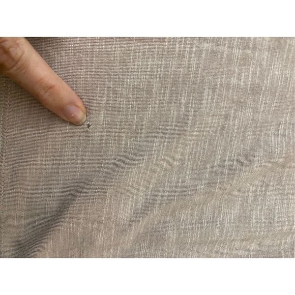 Old Navy Luxe Slub-Knit Swing Tee in Icelandic Mineral Pale Pink, Sz Large - Picture 3 of 12